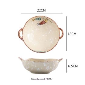 Double-ear Soup Bowl (Option: Style 2)