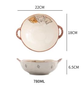 Double-ear Soup Bowl (Option: Style 1)