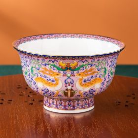 Elk Bone China Pomegranate Bowl (Option: Imperial Concubine Pink)