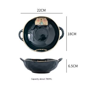 Double-ear Soup Bowl (Option: Style 5)