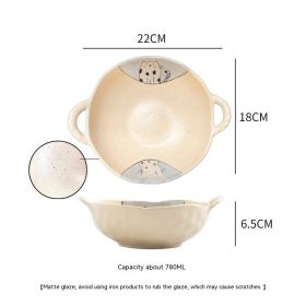 Double-ear Soup Bowl (Option: Style 4)