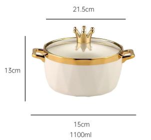 Instant Noodle Bowl with Lid (Option: Diamond Platinum)